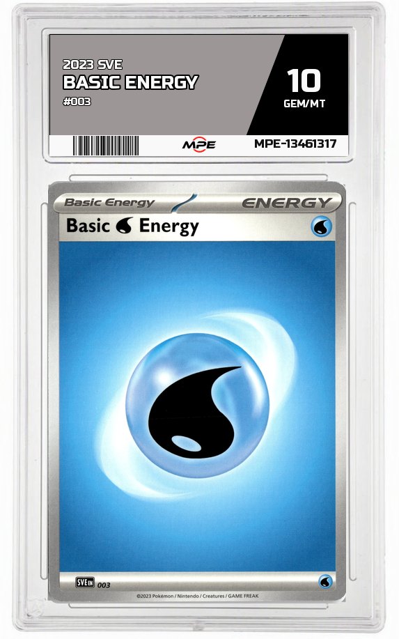 2023 SVE #003 BASIC ENERGY MPE 10 GEM/MT — graded card auctioned from the MPE vault