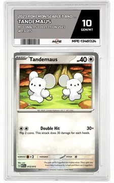 2023 POKEMON SCARLET AND VIOLET MCDONALDS COLLECTION 2023 #013/015 Tandemaus MPE 10 GEM/MT — graded card up for auction