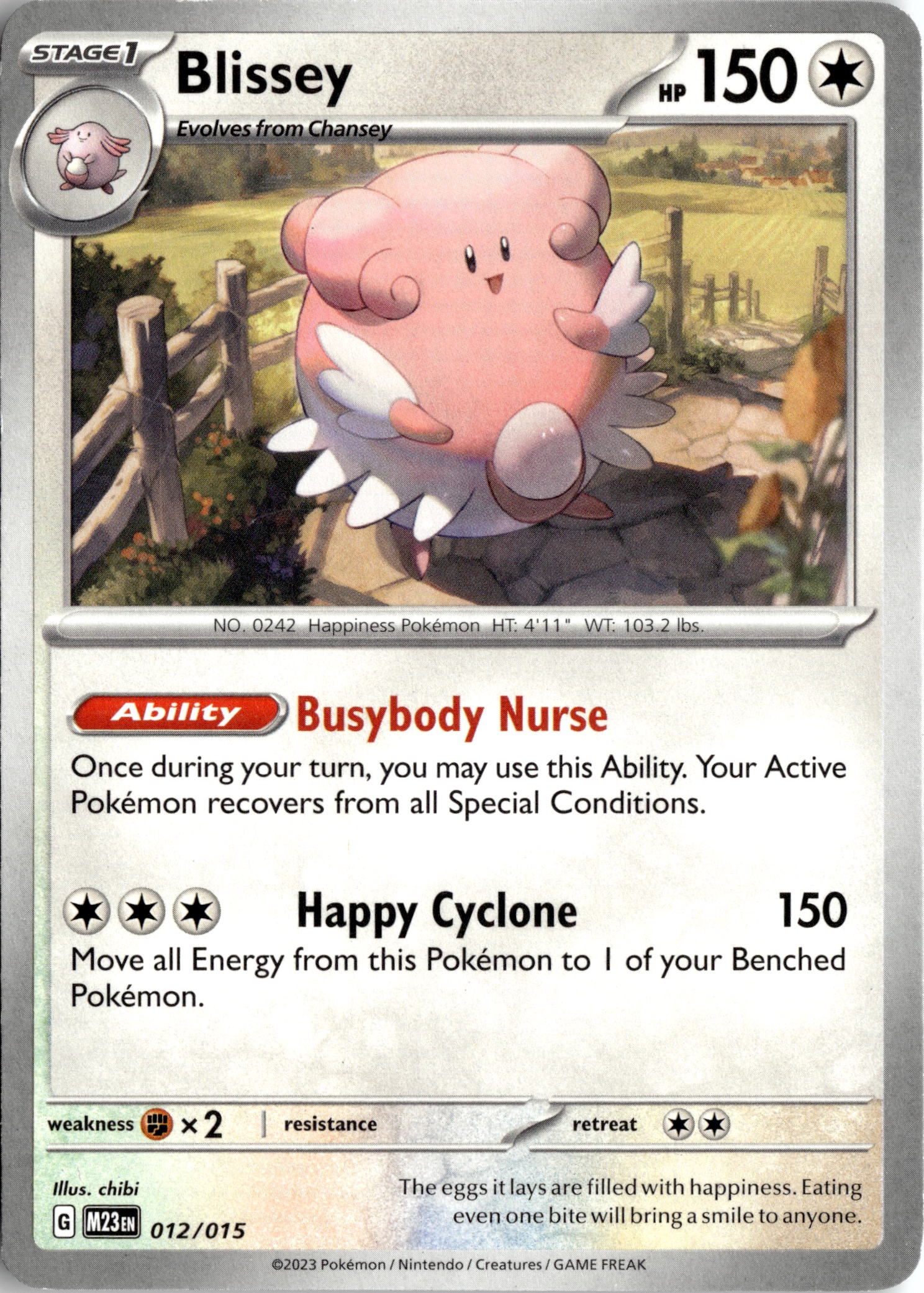 2023 Pokemon Scarlet And Violet Blissey graded slab