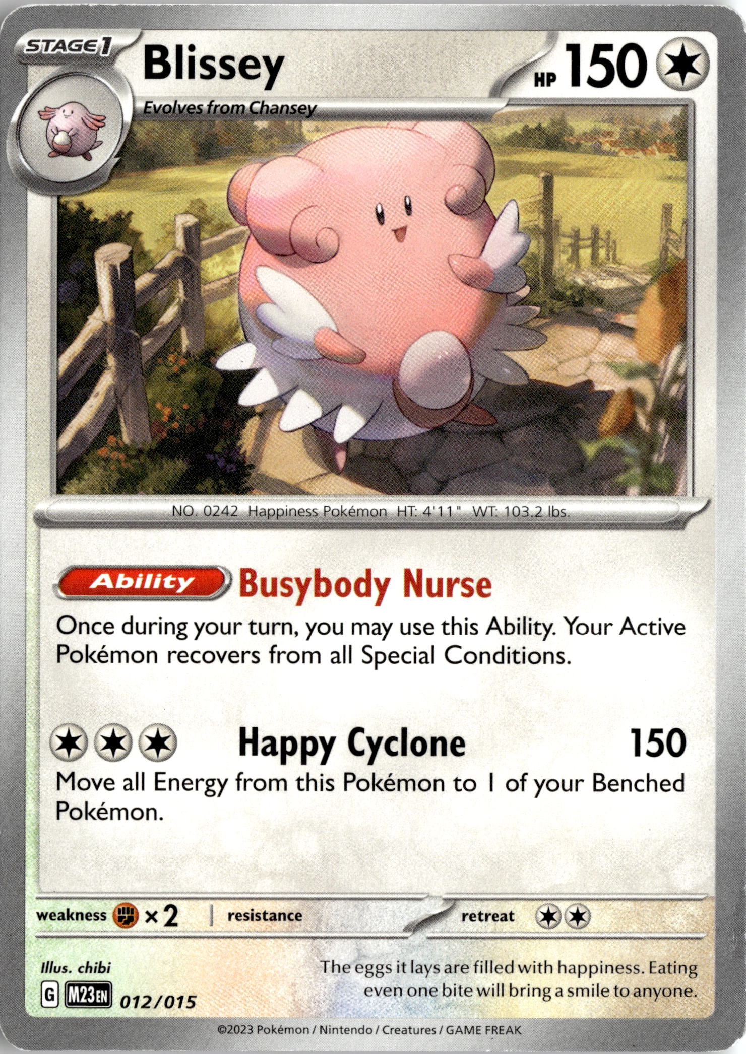 2023 Pokemon Scarlet And Violet Blissey graded slab