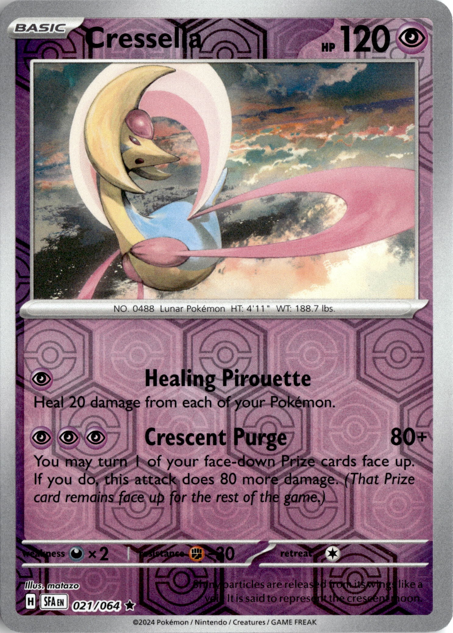 2024 Pokemon Scarlet And Violet Cresselia graded slab