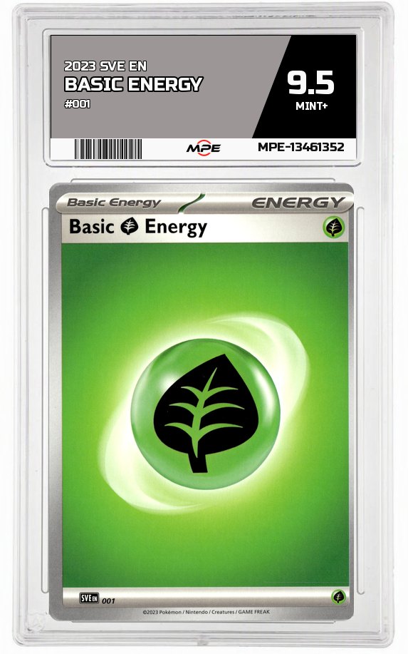 2023 SVE EN #001 BASIC ENERGY MPE 9.5 MINT+ — graded card auctioned from the MPE vault