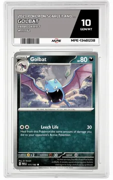 2023 POKEMON SCARLET AND VIOLET PARADOX RIFT #111/182 Golbat MPE 10 GEM/MT — graded card up for auction