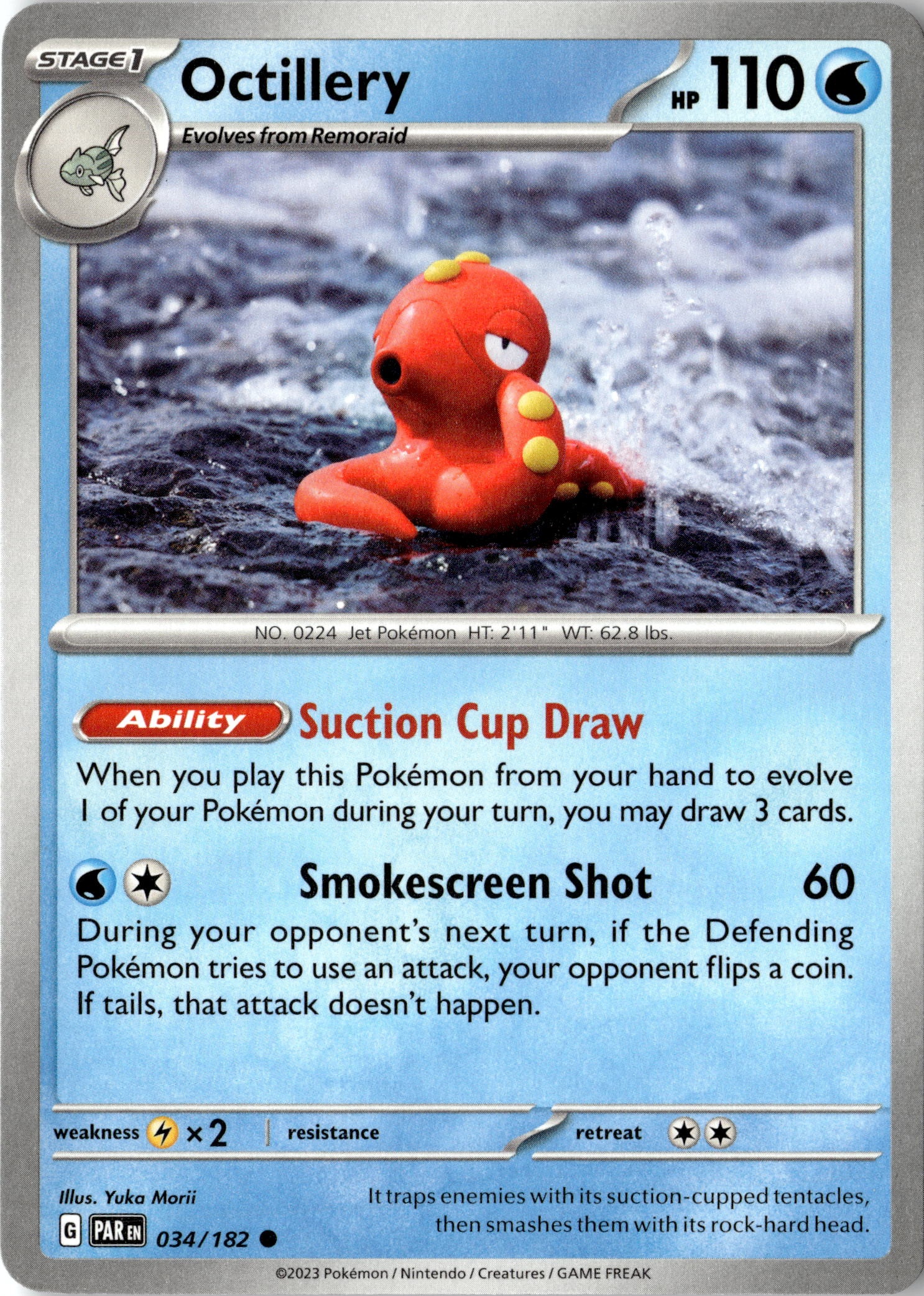 2023 Pokemon Par En Octillery graded slab