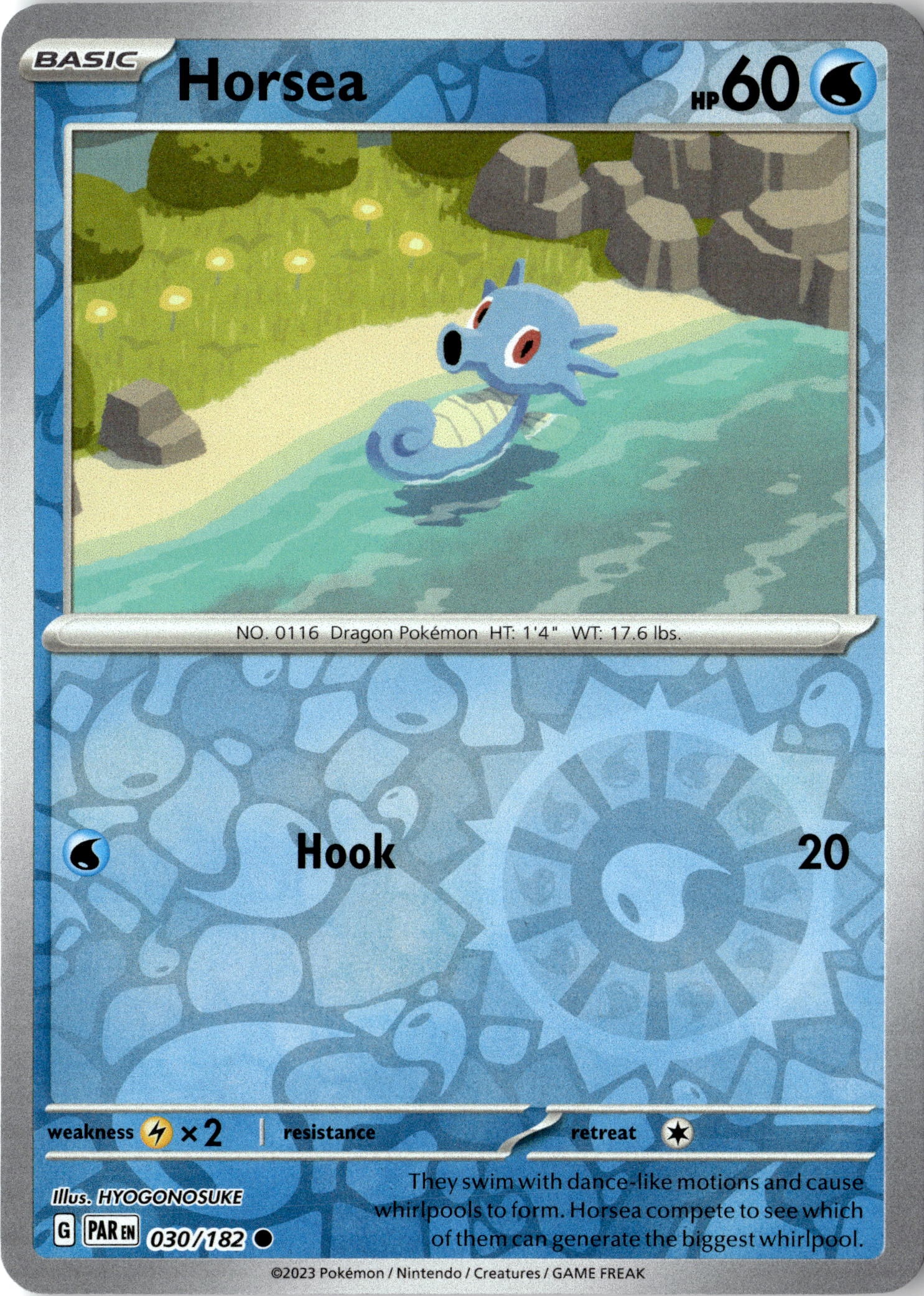 2023 Pokemon Scarlet And Violet Horsea graded slab