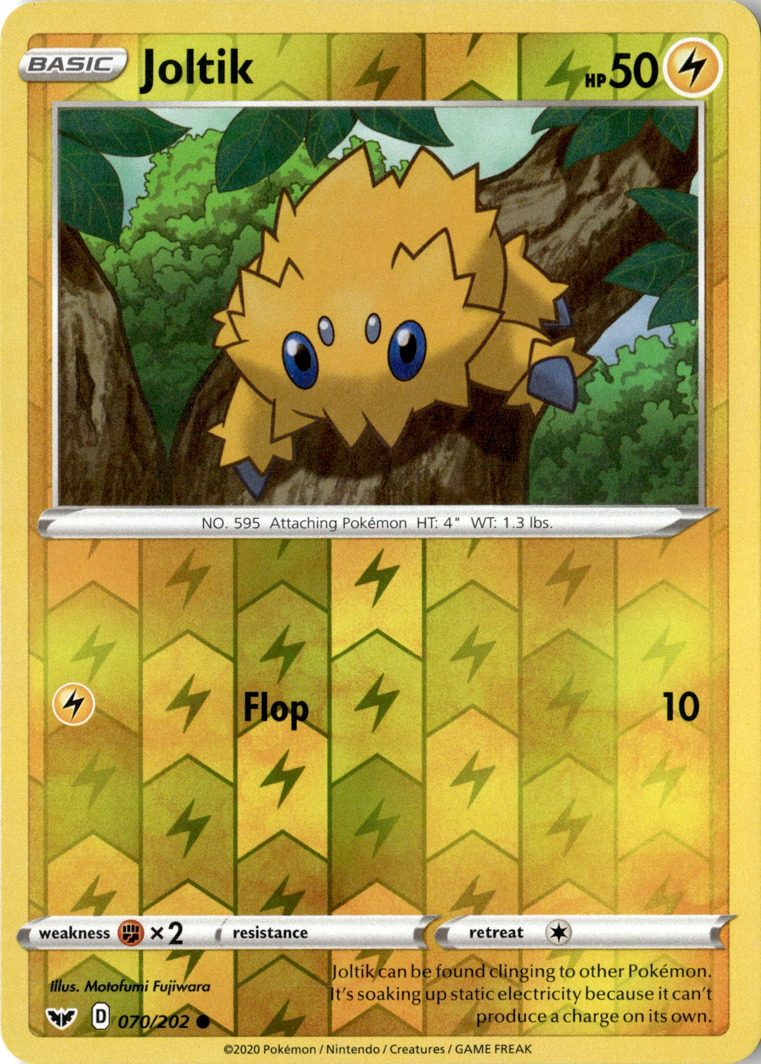2020 Pokemon Sword And Shield Joltik graded slab