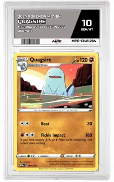 2024 POKEMON M24 EN MCDONALDS COLLECTION 2024 #007/015 QUAGSIRE MPE 10 GEM/MT — graded card up for auction