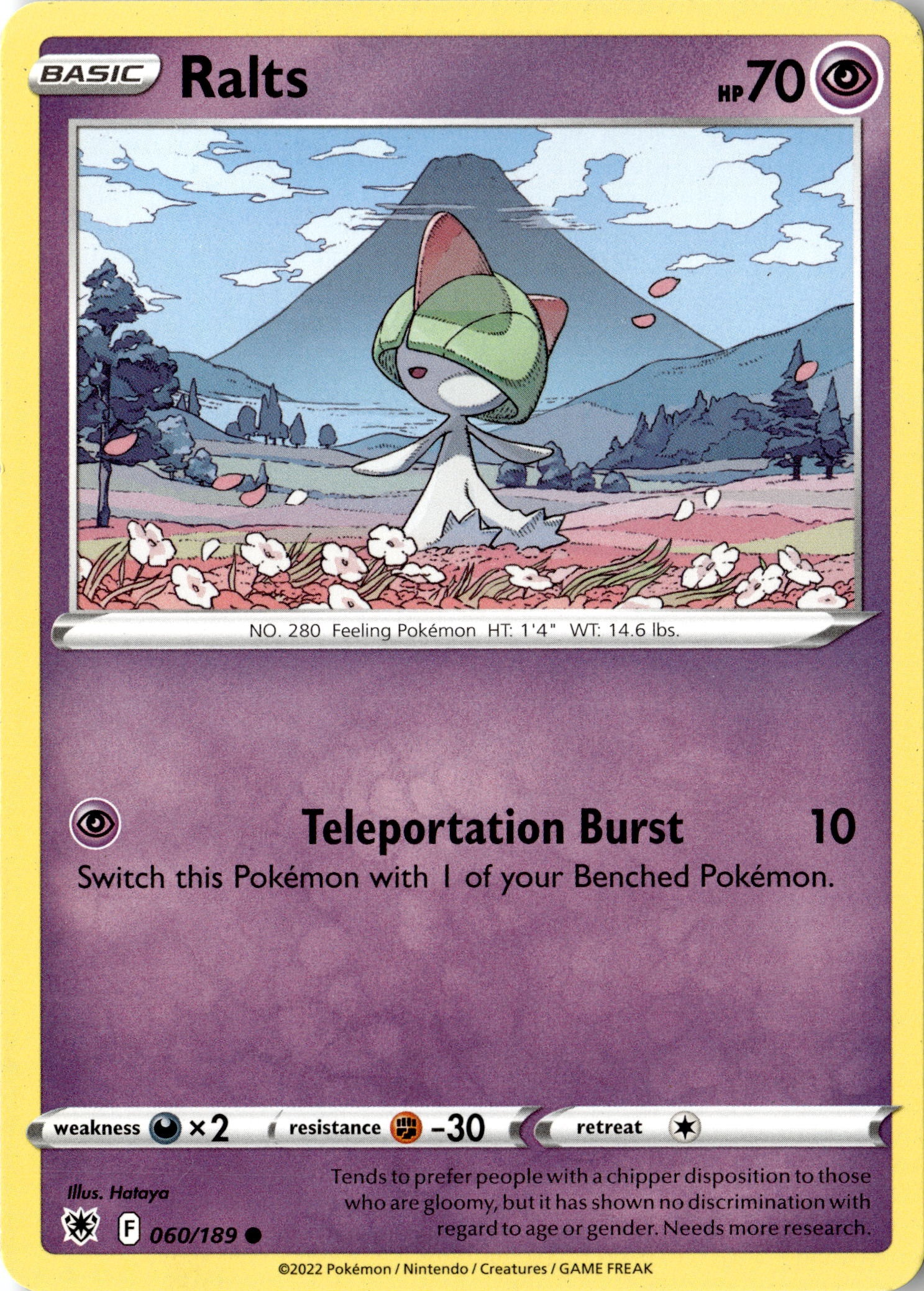 2022 Pokemon Sword And Shield Ralts graded slab