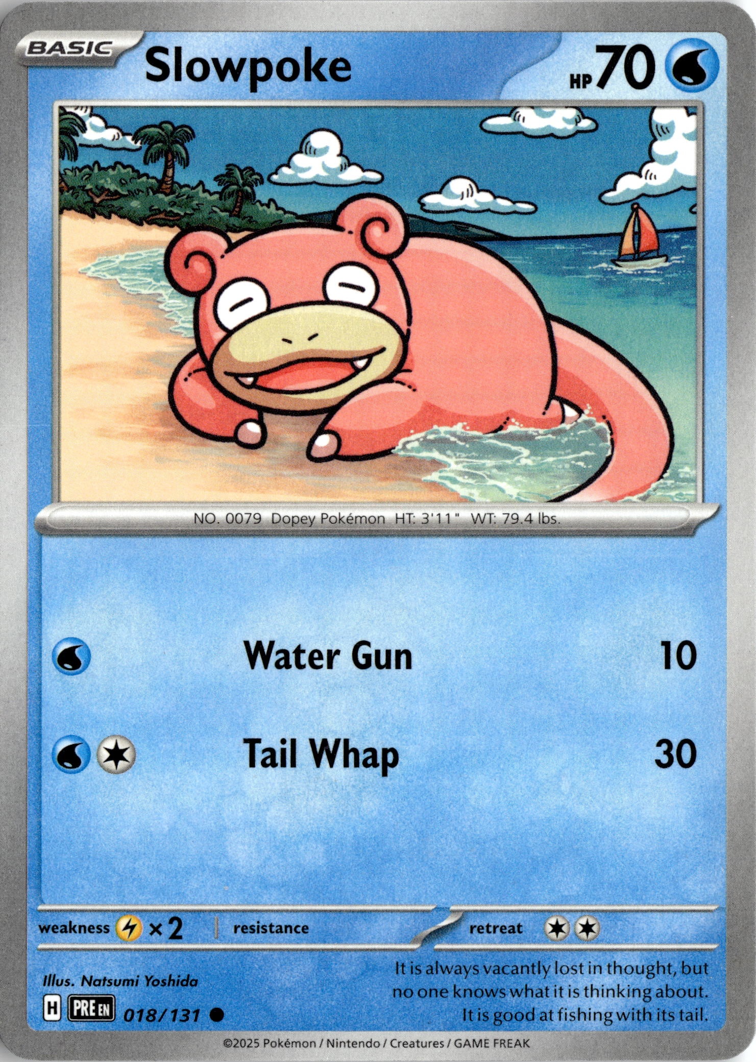 2025 Pokemon Scarlet And Violet Slowpoke graded slab