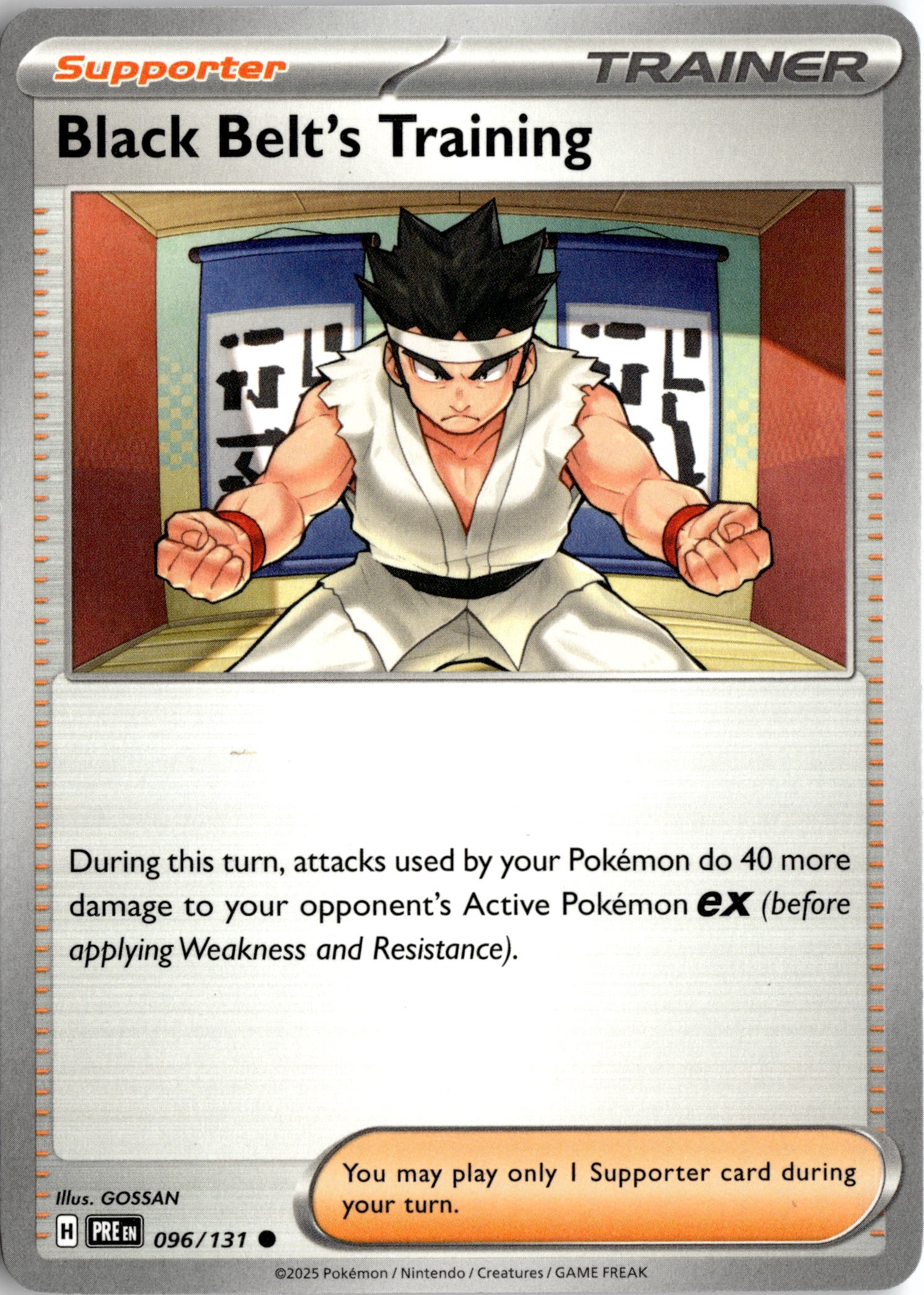 2025 Pokemon Scarlet And Violet Black Belt's Training graded slab