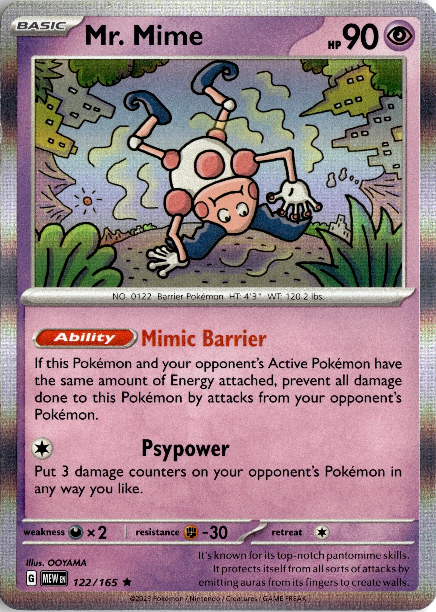 Mr. Mime graded slab