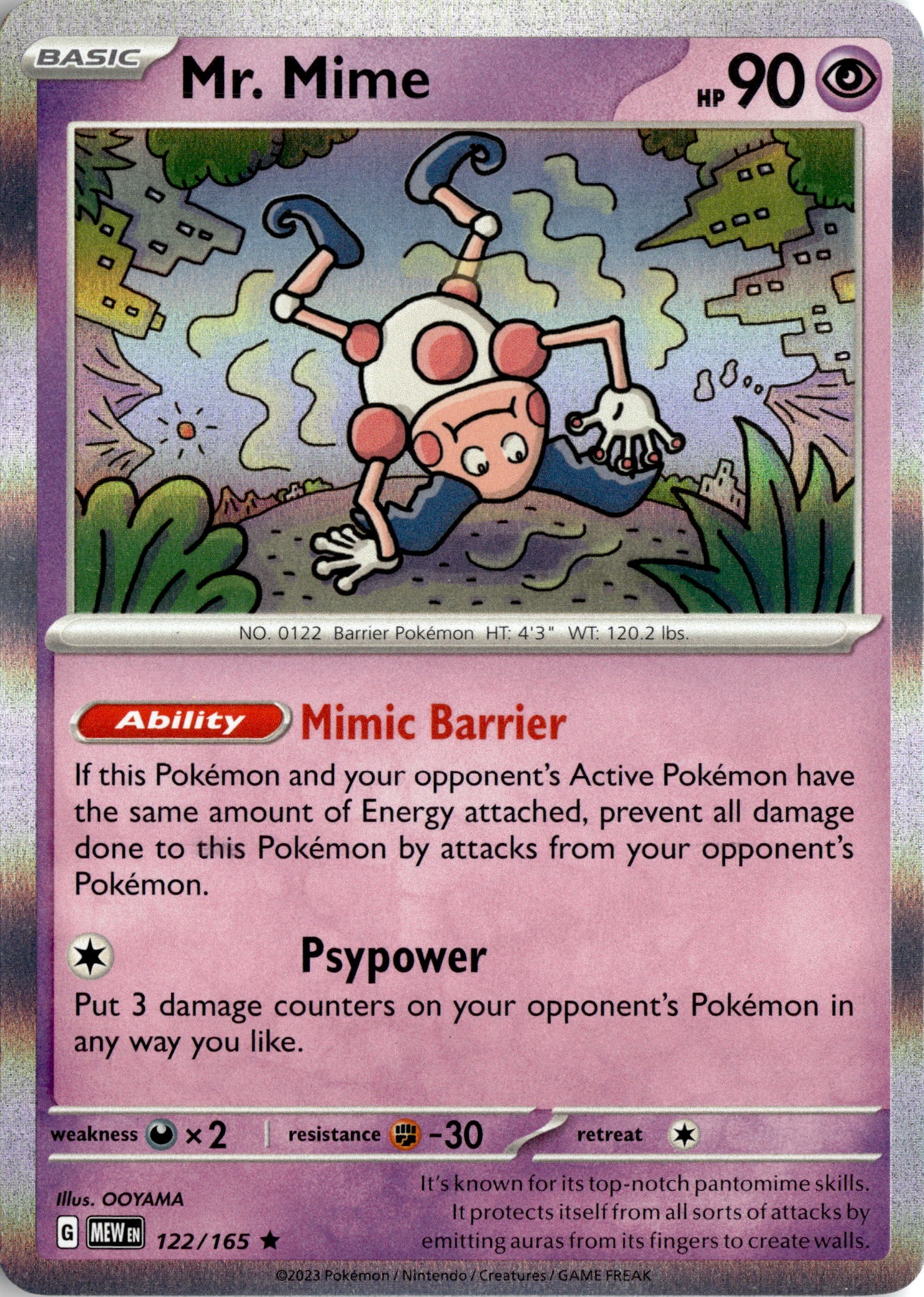 Mr. Mime graded slab
