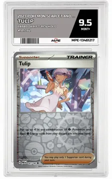 2023 POKEMON SCARLET AND VIOLET PARADOX RIFT-REV HOLO #181/182 Tulip MPE 9.5 MINT+ — graded card up for auction