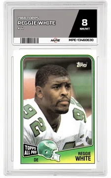 1988 TOPPS #241 REGGIE WHITE MPE 8 NM/MT — graded card up for auction
