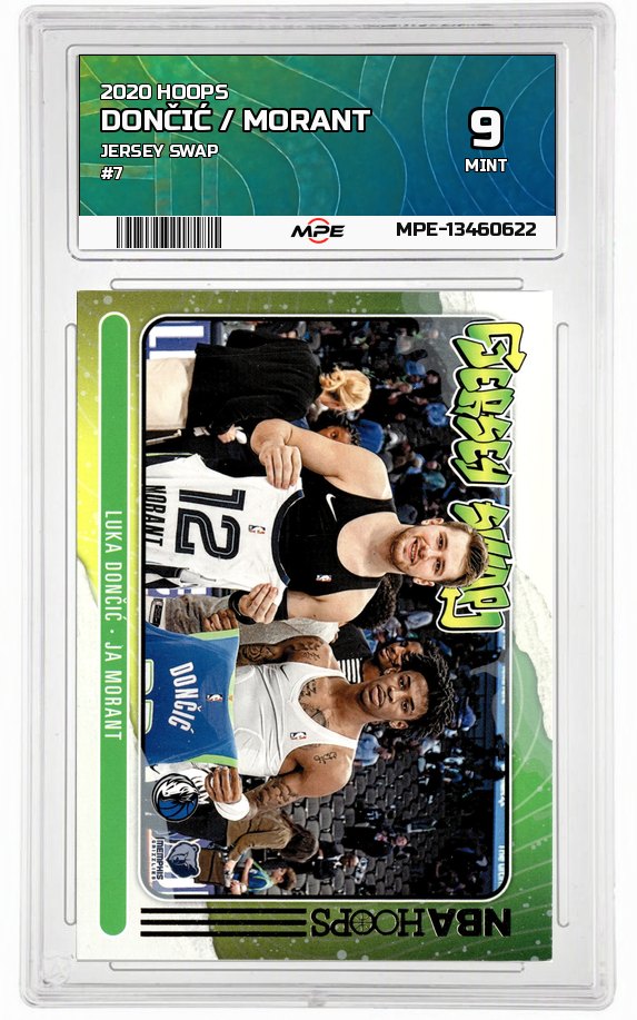 2020 HOOPS JERSEY SWAP #7 DONČIĆ / MORANT MPE 9 MINT — graded card auctioned from the MPE vault