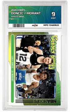 2020 HOOPS JERSEY SWAP #7 DONČIĆ / MORANT MPE 9 MINT — graded card up for auction