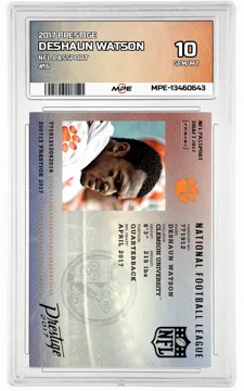 2017 PRESTIGE NFL PASSPORT #16 DESHAUN WATSON MPE 10 GEM/MT — graded card up for auction