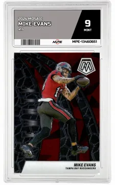 2024 MOSAIC #19 MIKE EVANS MPE 9 MINT — graded card up for auction