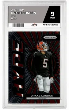 2023 PRIZM HYPE #H-10 DRAKE LONDON MPE 9 MINT — graded card up for auction