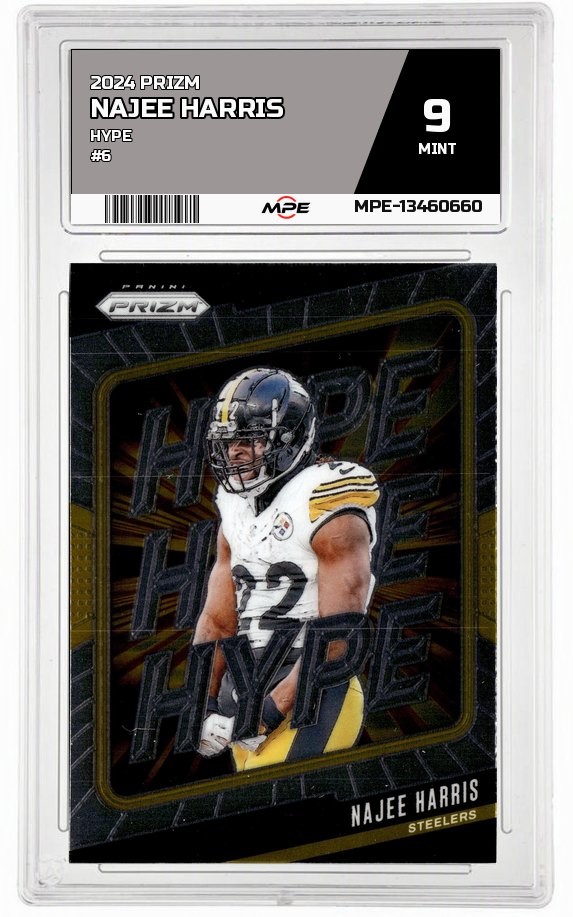 2024 PRIZM HYPE #6 NAJEE HARRIS MPE 9 MINT — graded card auctioned from the MPE vault