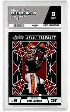 2024 ABSOLUTE DRAFT DIAMONDS #DD-CJN CHAD JOHNSON MPE 9 MINT — graded card up for auction