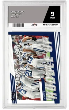 2022 SCORE HUDDLE UP MINT — graded card up for auction