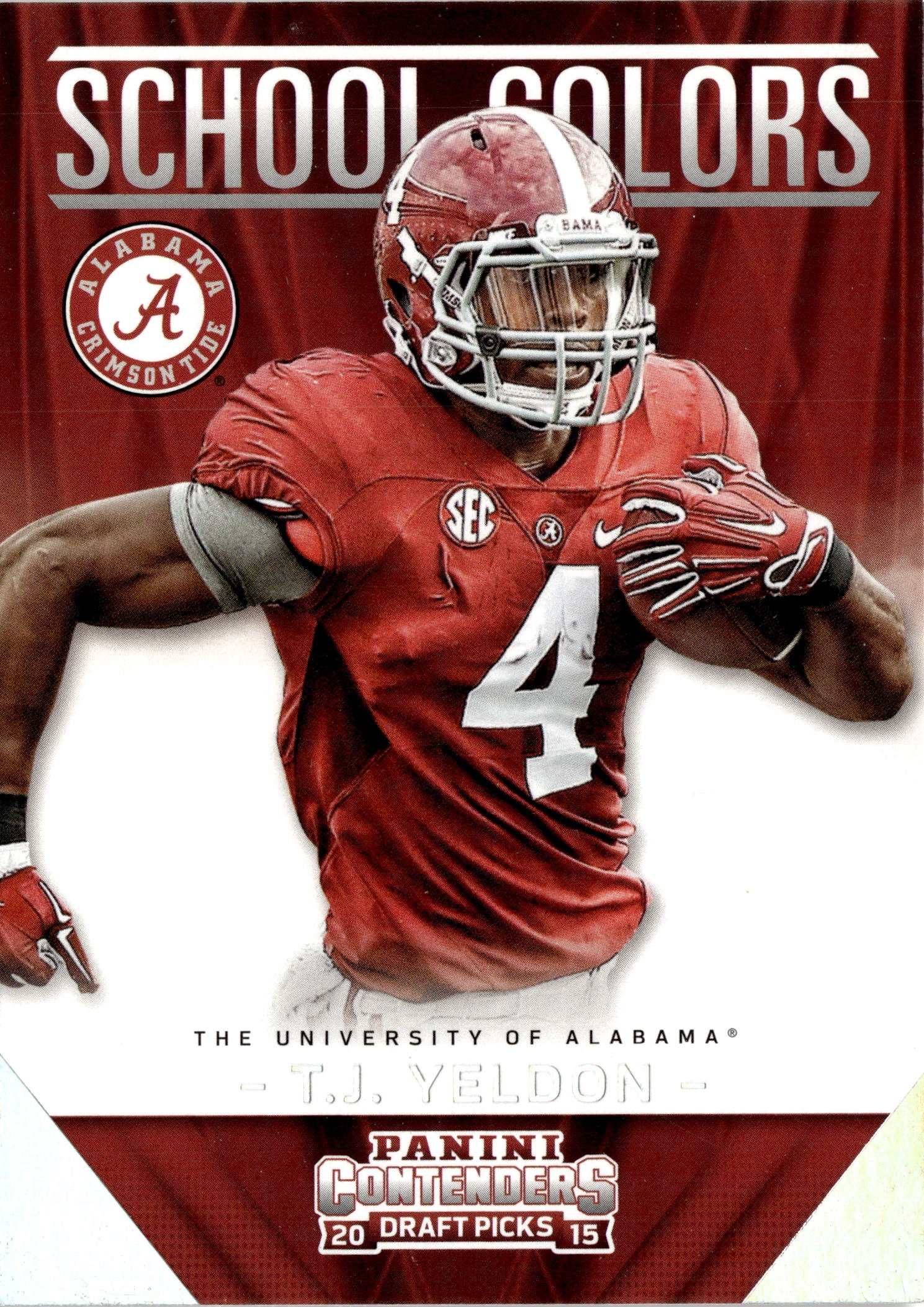 2015 Contenders Draft Picks T.J. Yeldon graded slab