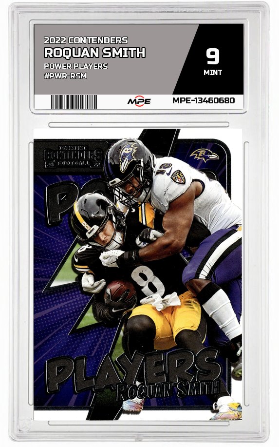 2022 CONTENDERS POWER PLAYERS #PWR-RSM ROQUAN SMITH MPE 9 MINT — graded card auctioned from the MPE vault