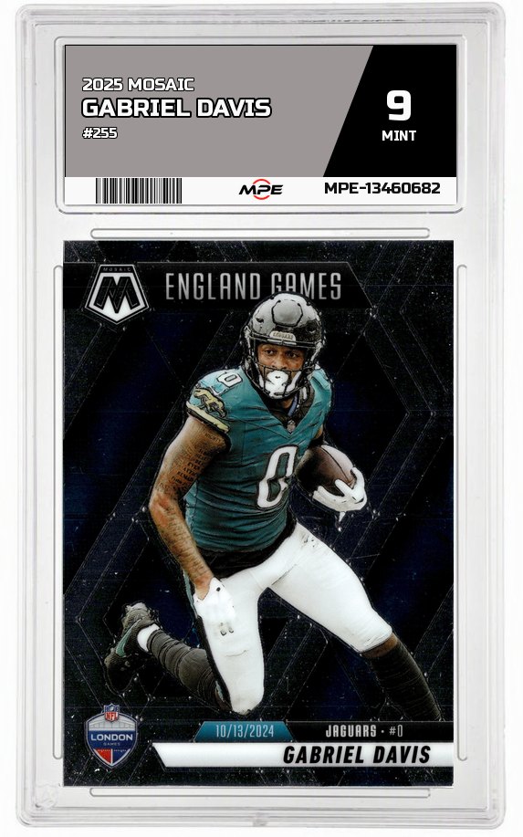 2025 MOSAIC #255 GABRIEL DAVIS MPE 9 MINT — graded card auctioned from the MPE vault