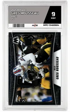 2025 MOSAIC Bang! #14 GREG ROUSSEAU MPE 9 MINT — graded card up for auction