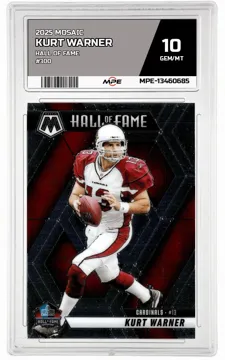 2025 MOSAIC HALL OF FAME #300 KURT WARNER MPE 10 GEM/MT — graded card up for auction