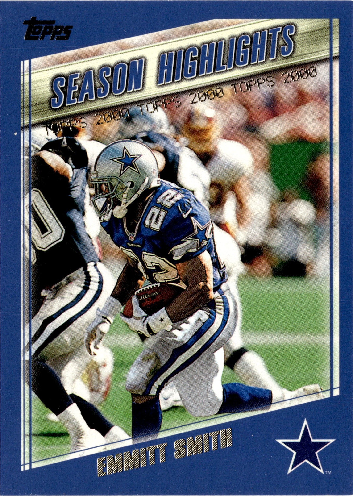 2000 Topps Emmitt Smith graded slab