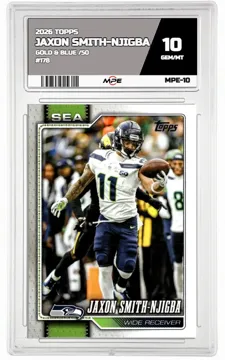 2026 TOPPS FLAGSHIP GOLD & BLUE /50 #178 JAXON SMITH-NJIGBA MPE 10 GEM/MT — graded card up for auction