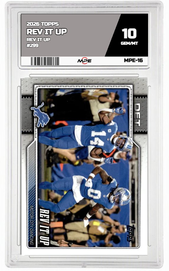 2026 TOPPS FLAGSHIP REV IT UP #299 REV IT UP MPE 10 GEM/MT — graded card auctioned from the MPE vault