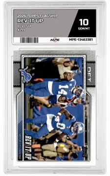 2026 TOPPS FLAGSHIP REV IT UP #299 REV IT UP MPE 10 GEM/MT — graded card up for auction