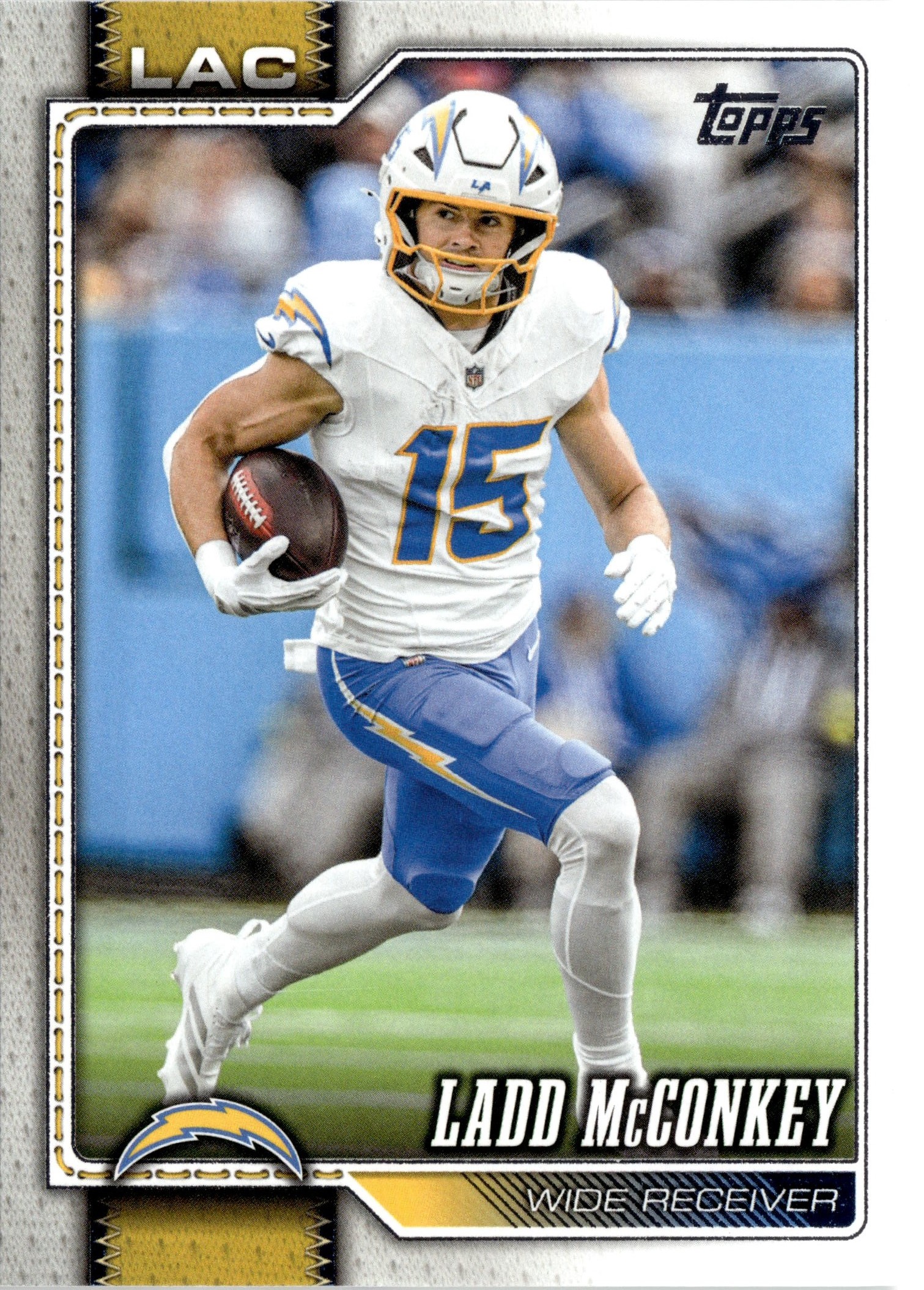 2026 Topps Flagship Ladd McConkey graded slab
