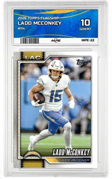 2026 TOPPS FLAGSHIP #104 LADD MCCONKEY MPE 10 GEM/MT — graded card up for auction