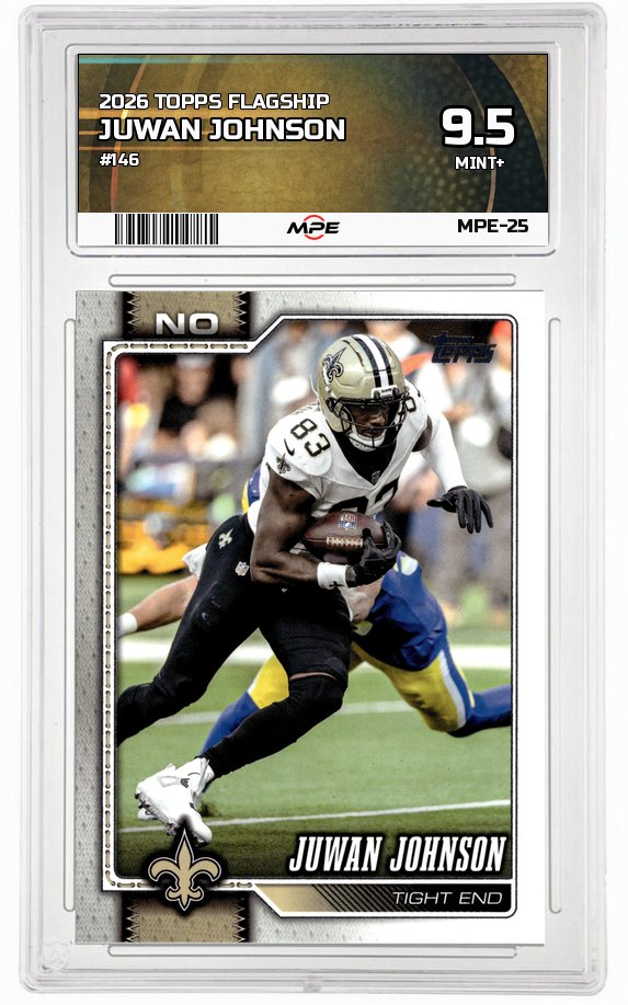 2026 TOPPS FLAGSHIP #146 JUWAN JOHNSON MPE 9.5 MINT+ — graded card auctioned from the MPE vault