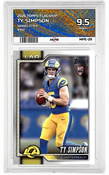 2026 TOPPS FLAGSHIP SANDGLITTER #302 TY SIMPSON MPE 9.5 MINT+ — graded card up for auction