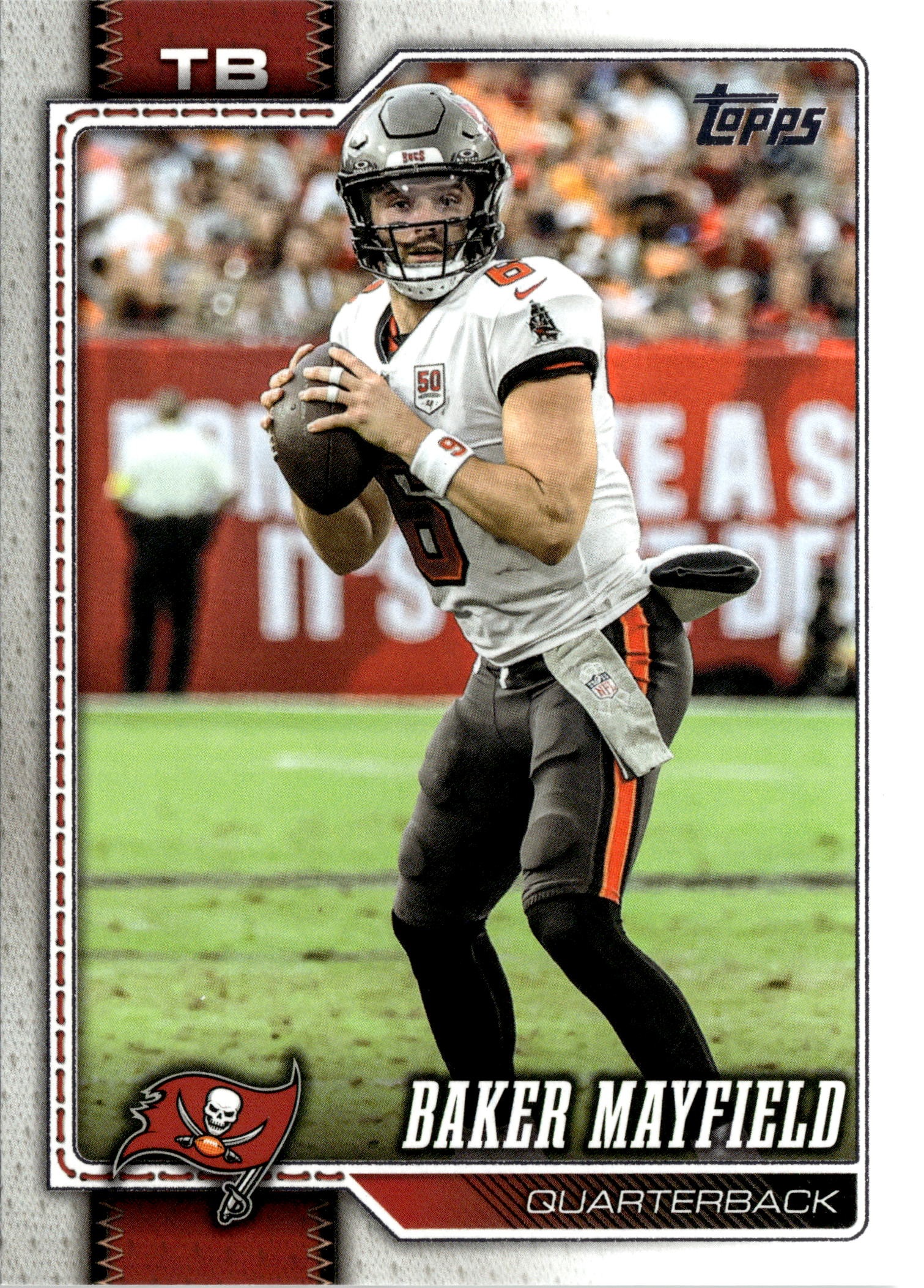 2026 Topps Flagship Baker Mayfield graded slab