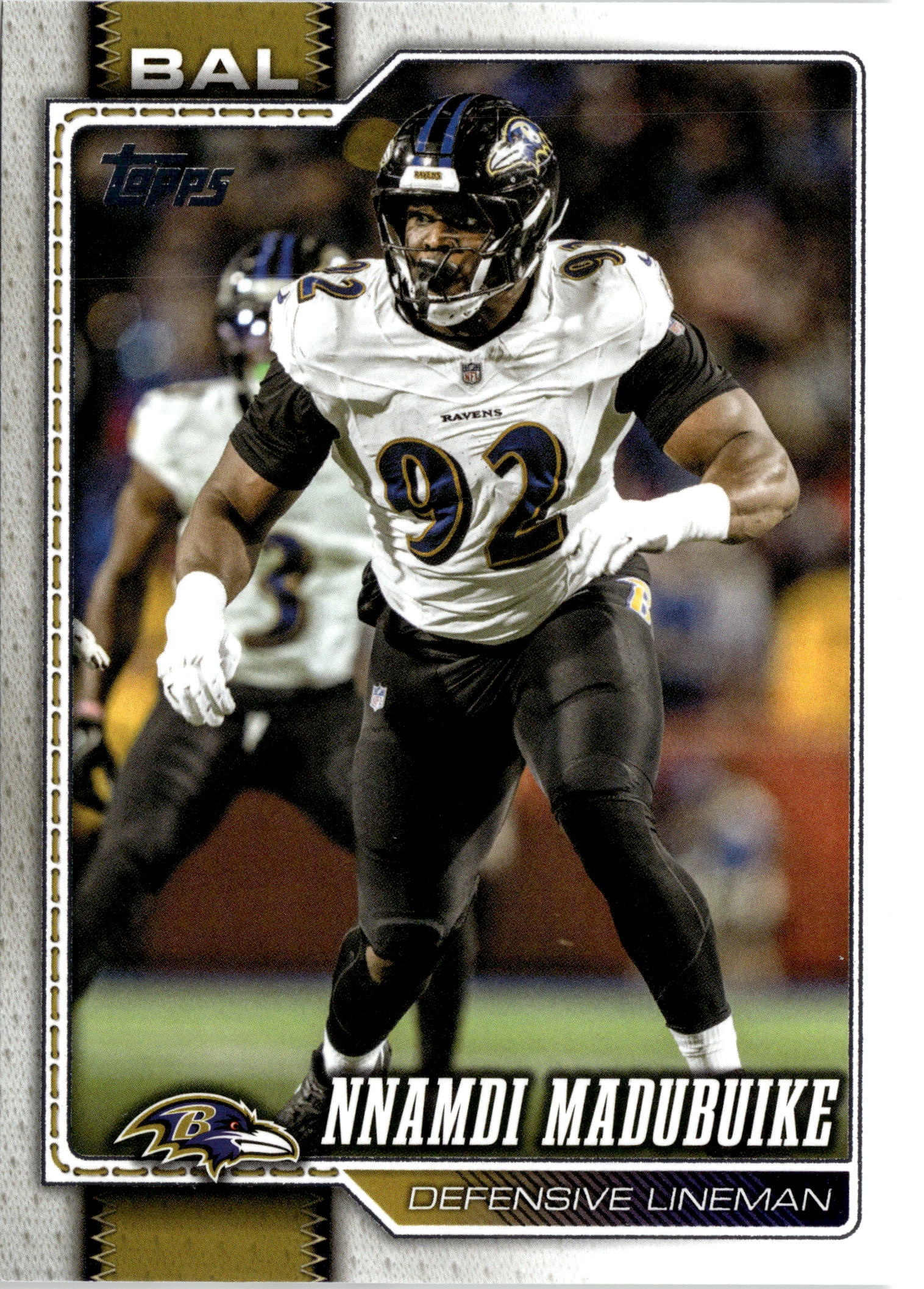 2026 Topps Flagship Nnamdi Madubuike graded slab