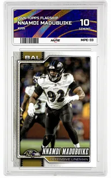 2026 TOPPS FLAGSHIP #205 NNAMDI MADUBUIKE MPE 10 GEM/MT — graded card up for auction