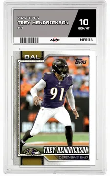 2026 TOPPS FLAGSHIP #39 TREY HENDRICKSON MPE 10 GEM/MT — graded card up for auction