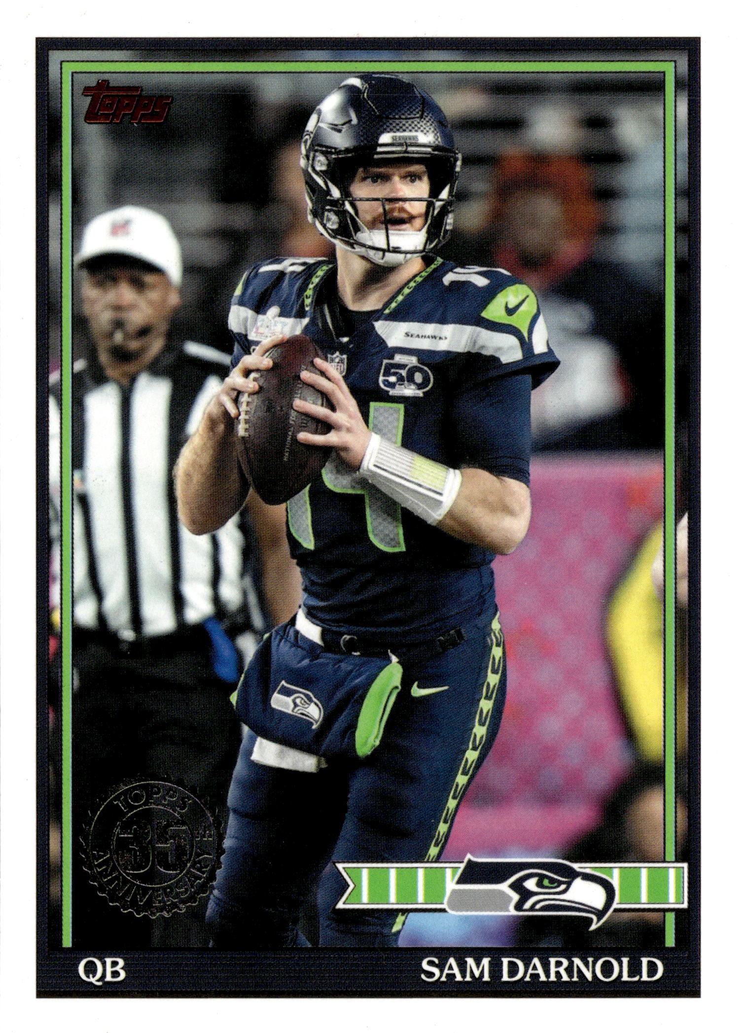 2026 Topps Flagship Sam Darnold graded slab
