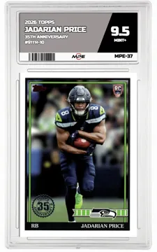 2026 TOPPS FLAGSHIP 35th Anniversary #91TR-10 JADARIAN PRICE MPE 9.5 MINT+ — graded card up for auction