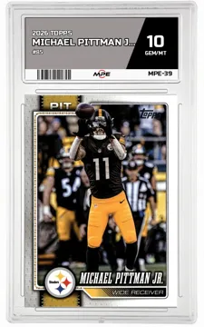 2026 TOPPS FLAGSHIP #85 MICHAEL PITTMAN JR. MPE 10 GEM/MT — graded card up for auction