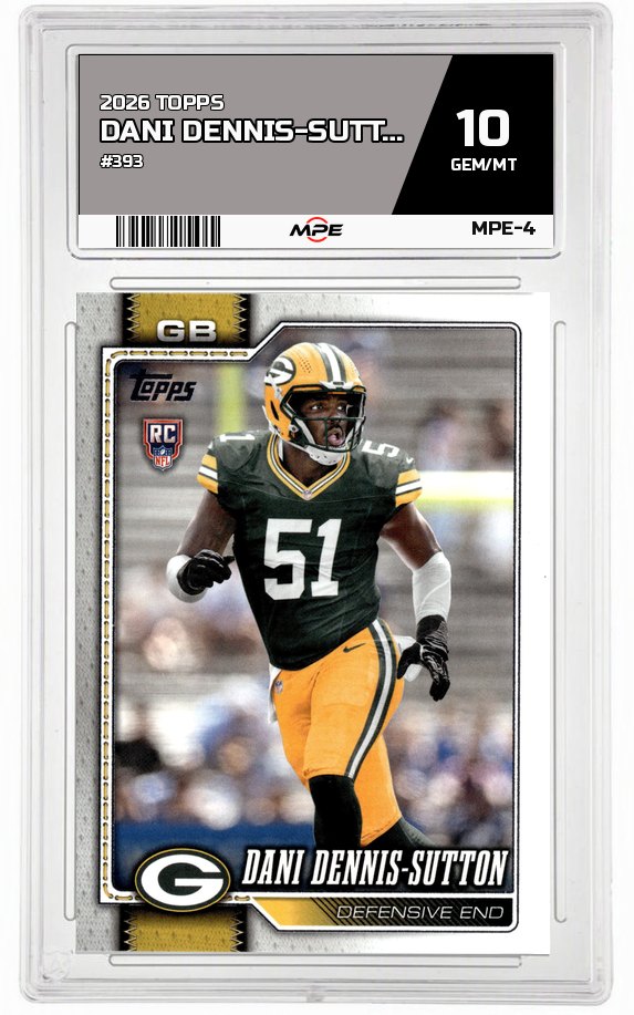 2026 TOPPS FLAGSHIP #393 DANI DENNIS-SUTTON MPE 10 GEM/MT — graded card auctioned from the MPE vault