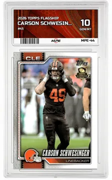 2026 TOPPS FLAGSHIP #45 CARSON SCHWESINGER MPE 10 GEM/MT — graded card up for auction
