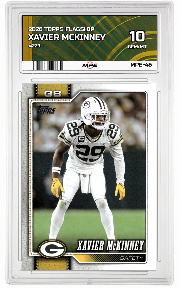 2026 TOPPS FLAGSHIP #223 XAVIER MCKINNEY MPE 10 GEM/MT — graded card auctioned from the MPE vault