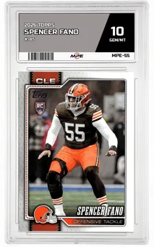 2026 TOPPS FLAGSHIP #385 SPENCER FANO MPE 10 GEM/MT — graded card up for auction